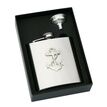 Stainless Steel Pocket Flask with Pewter Symbol additional 1