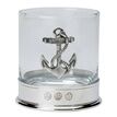 Pewter-Mounted Whisky Tumbler with Fouled Anchor Badge additional 1
