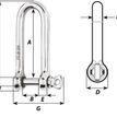 Wichard 10mm Long D "HR" Shackle additional 2