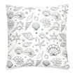 White Seashells Cushion Cover additional 1