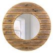 Scandi Style Wooden Planks Circular Mirror (68cm) additional 1