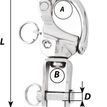 Wichard 70mm "HR" Snap Shackle: Swivel Shackle additional 2