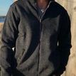 Holebrook Men's Peter 100% Wool Anthracite Melange Windproof Full Zip Jacket additional 1