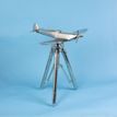 Aluminium Spitfire on Tripod Sculpture (30cm) additional 2