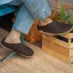 Glerups 100% Pure, Natural Wool &amp; Rubber Slip On, Nature Brown Slipper additional 2