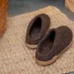 Glerups 100% Pure, Natural Wool &amp; Rubber Slip On, Nature Brown Slipper additional 3