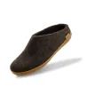 Glerups 100% Pure, Natural Wool &amp; Rubber Slip On, Nature Brown Slipper additional 4