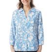 Mousqueton Rozan V-Neck Blouse with Sky Fish Print additional 1