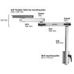 Lagun Table Leg System - Double Arm Frame, 500mm Leg &amp; Mounting Plate - Natural Anodised additional 4