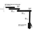 Lagun Table Leg System - Double Arm Frame, 500m Leg &amp; Mounting Plate - Carbon Black additional 4