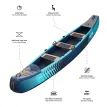 WAVE Venturer Inflatable Canoe with Bench Seats 2-3 Person additional 2