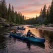 WAVE Venturer Inflatable Canoe with Bench Seats 2-3 Person additional 3