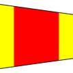 Meridian Zero Individual Numeral Pennants Flag - 0-9 (1/2 Yard, 26 x 58cm) additional 2