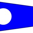 Meridian Zero Individual Numeral Pennants Flag - 0-9 (1/2 Yard, 26 x 58cm) additional 3