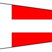 Meridian Zero Individual Numeral Pennants Flag - 0-9 (1/2 Yard, 26 x 58cm) additional 5