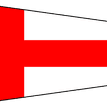 Meridian Zero Individual Numeral Pennants Flag - 0-9 (1/2 Yard, 26 x 58cm) additional 8