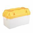 Motorhome or Caravan 110amp Yellow Leisure Battery Holding Box - Large additional 1