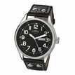Limit Pilot's Watch With PU Leather Strap - Black/Silver additional 1