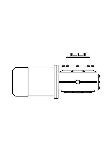 Lewmar V8 24V 3.5kW Motor Gearbox