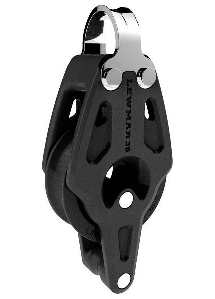 Lewmar Control Single Fixed Strap Block With Becket (30mm)