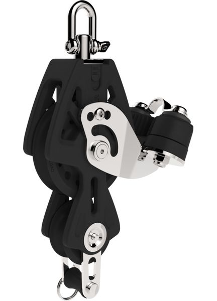 Lewmar 50mm Synchro Block Single With Fiddle, Becket &amp; Cleat