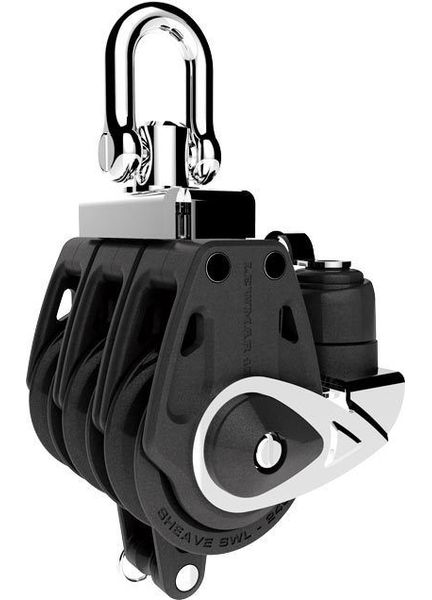 Lewmar 40mm Control Triple Block With Becket &amp; Cleat