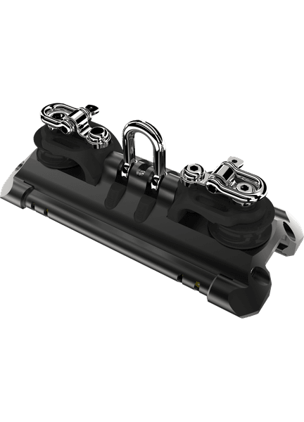 Lewmar Size 2 TB Car With Shackle, Single Control Line Sheaves &amp; Beckets