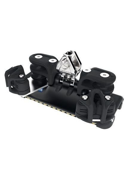 Lewmar Size 1 HTX TB Car With Upstand, Double Control Sheaves &amp; Cleat