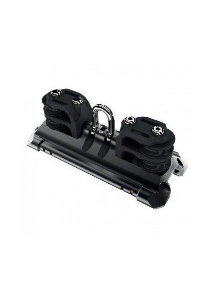 Lewmar Size 1 NTR TB Mainsheet Car With Shackle &amp; 2 Double Control Line Sheaves