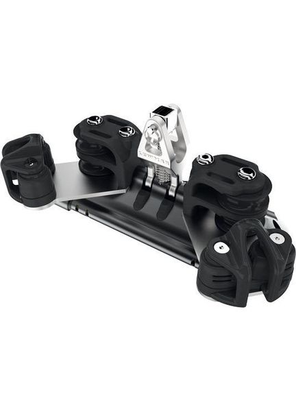 Lewmar Size 1 TB Mainsheet Car With Upstand, Pair Of Double Control Line Sheaves &amp; Cleats