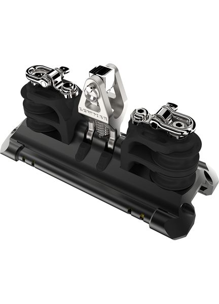 Lewmar NTR Mainsheet Car With Upstand, 1 Pair Of Double Control Line Sheaves &amp; Becket