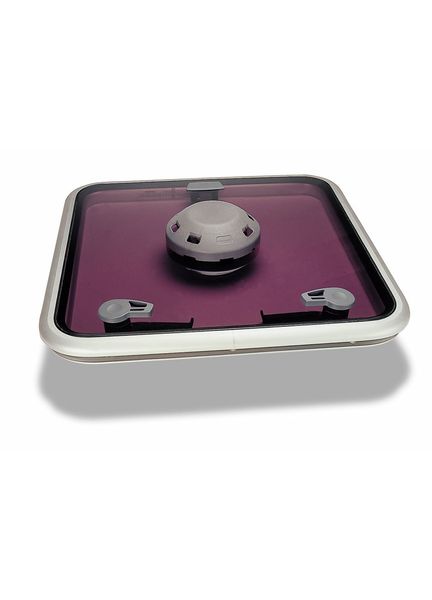 Lewmar Size 44 Low Profile Hatch with Vent (Grey Acrylic Silver Frame)