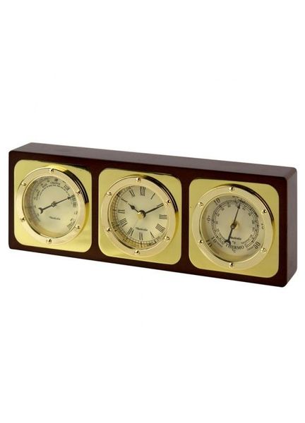Time &amp; Weather Set: Clock/Barometer/Thermometer - 28cm