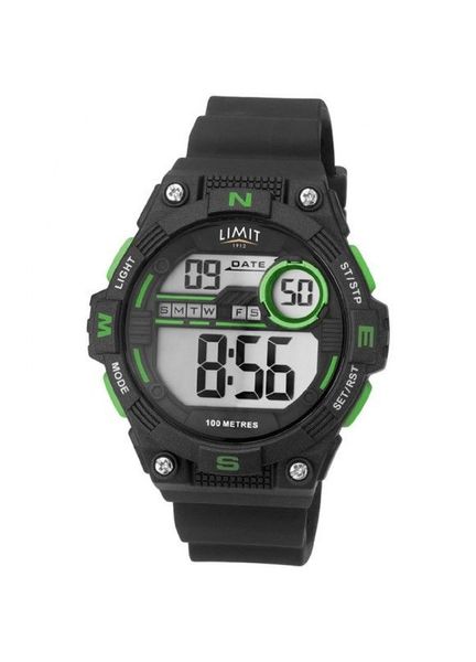 Limit Digital Countdown Watch - Black/Lime