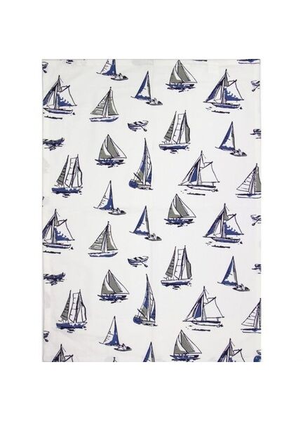 Nauticalia Boats Tea Towel, 71x51cm