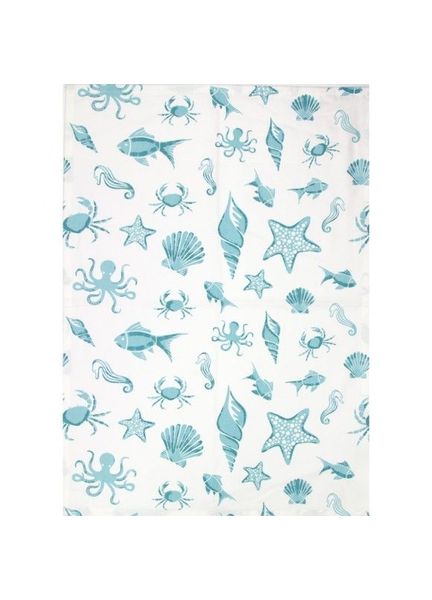 Nauticalia Sealife Marine Tea Towel, 71x51cm