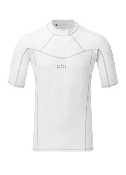 Gill Men's UV Protected Pro Rash Short Sleeve White Vest