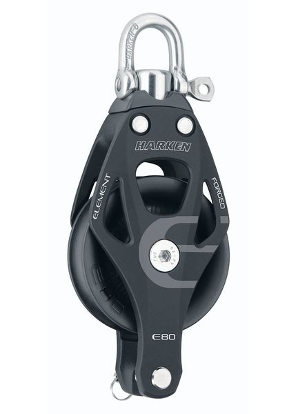 Harken 80mm Element Single Swivel Block w/Becket
