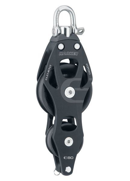 Harken 80mm Element Fiddle Swivel Block w/Becket