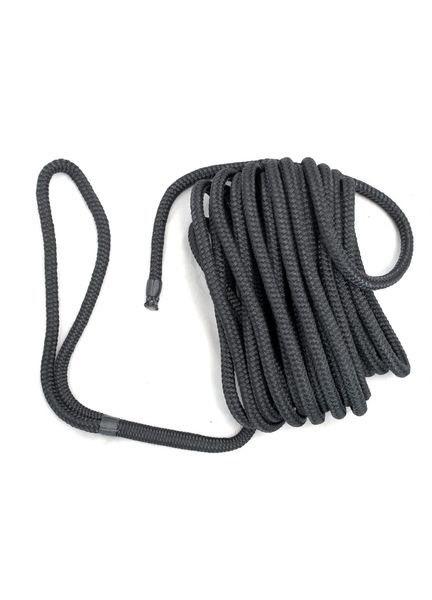 Meridian Zero Double Braided Polyester Mooring Lines - Black