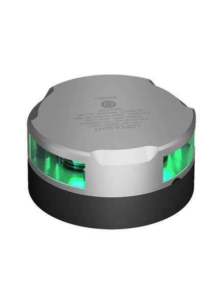 Lopolight 2nm 360° Green, Horizontally Mounted, Silver Anodised