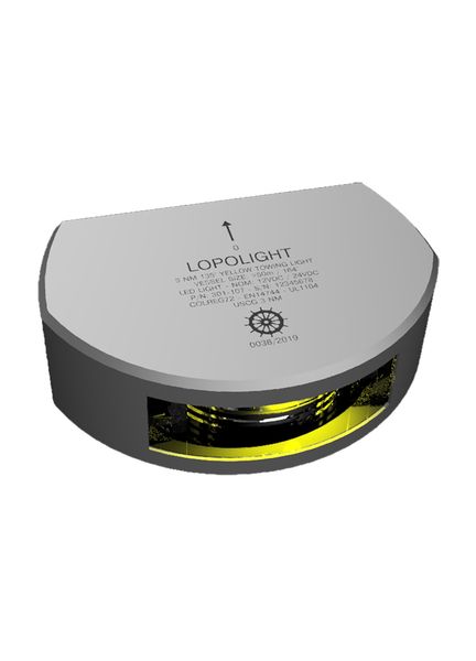 Lopolight 3nm 135° Yellow Towing Light With 2.5 Metre Cable