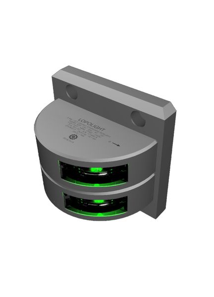 Lopolight 3nm 112,5° Starboard Sidelight, Double With 6 Metre Cables