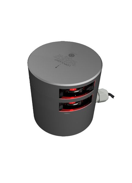 Lopolight 3nm 112,5° Port Sidelight, Double, CD/CS Alu Base