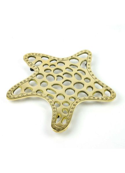 Nauticalia Brass Starfish Tea Pot Trivet Stand