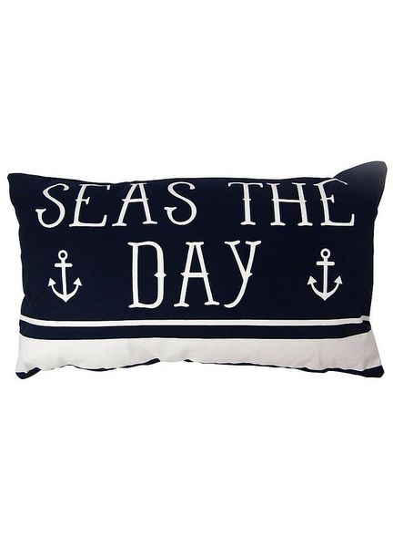 Nauticalia Rectangular 'Seas The Day' Cushion