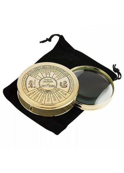 Nauticalia Magnifier with 50yr Calendar - Paperweight