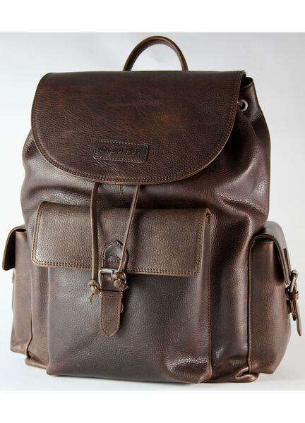 Orca Bay Brown Leather Goring Backpack