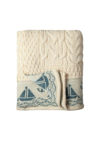 British Wool Nautical Throw