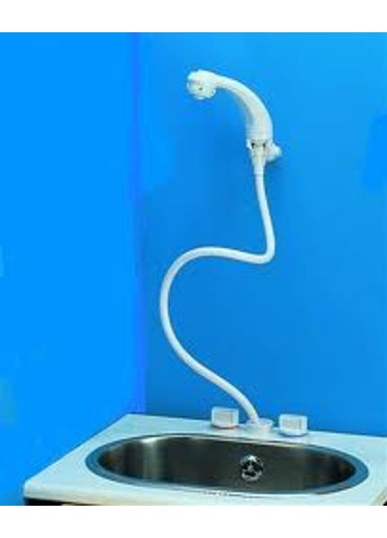 Whale Mixer Shower White C/W Bracket
